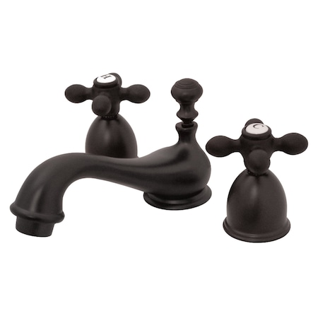 Kingston Brass KS3955AX Restoration Mini-Widespread Bathroom Faucet, Oil Rubbed Bronze KS3955AX